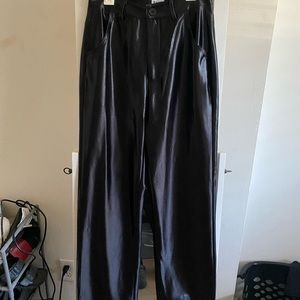 Martha Shiny Suit Pants Black